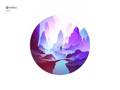 Scenery Illustrations animation lake app flowers branding mountain design weather graphic moonlight icon scenery illustration landscape adventure mobile dreamy solutions color ui role ux tourism web cloud
