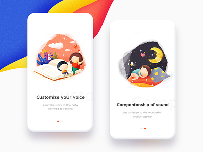 Guide Pages branding childrens illustration colour adventure icon illustration landscape logo mobile scenery space gradient storybook ui ux web flat