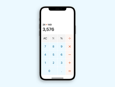 Calculator app calculator clean concept minimal ui ux