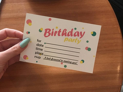Cute Birthday invitation