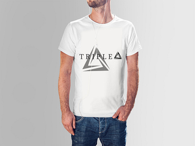 Triple A brand t-shirt. branding graphic design logo