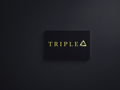 Minimal logo - TRIPLE AAA. branding graphic design icon illustration logo typography vector