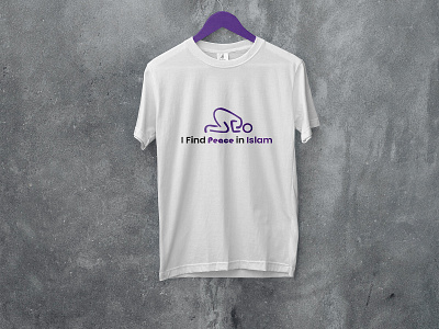 I Find Peace in Islam t-shirt design. branding graphic design illustration