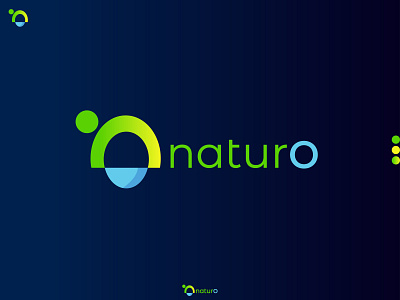 Letter mark modern logo- naturO