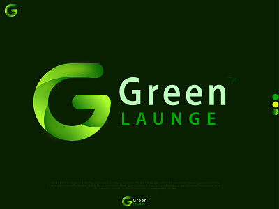 Modern Logo design- Green LAUNGE