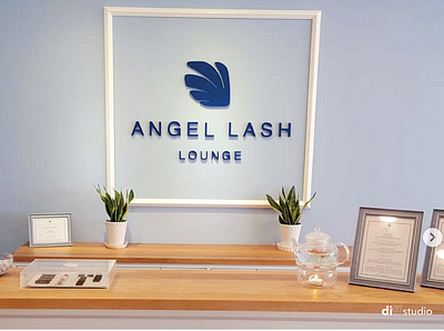 Logo Design For Angel Lash Lounge | Diff Studio MY beauty brand branding design graphic design logo
