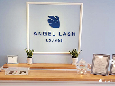 Logo Design For Angel Lash Lounge | Diff Studio MY