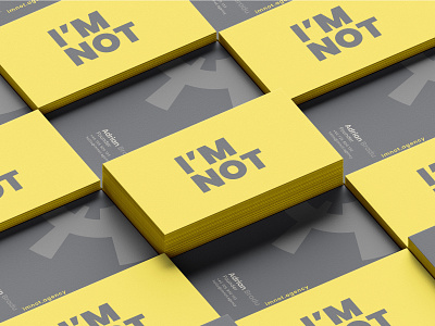 IMNOT business card mockup branding design graphic design mockup