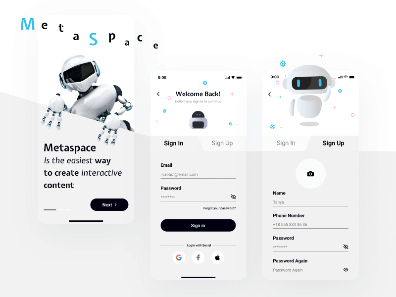 Metaspace app concept