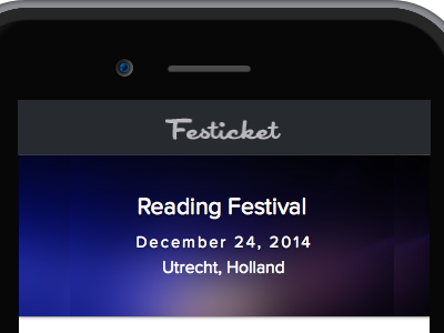 Early Concept Festicket Apps apps booking festicket ios