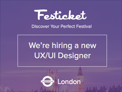 Join Festicket - Design designer festicket london ui ux website