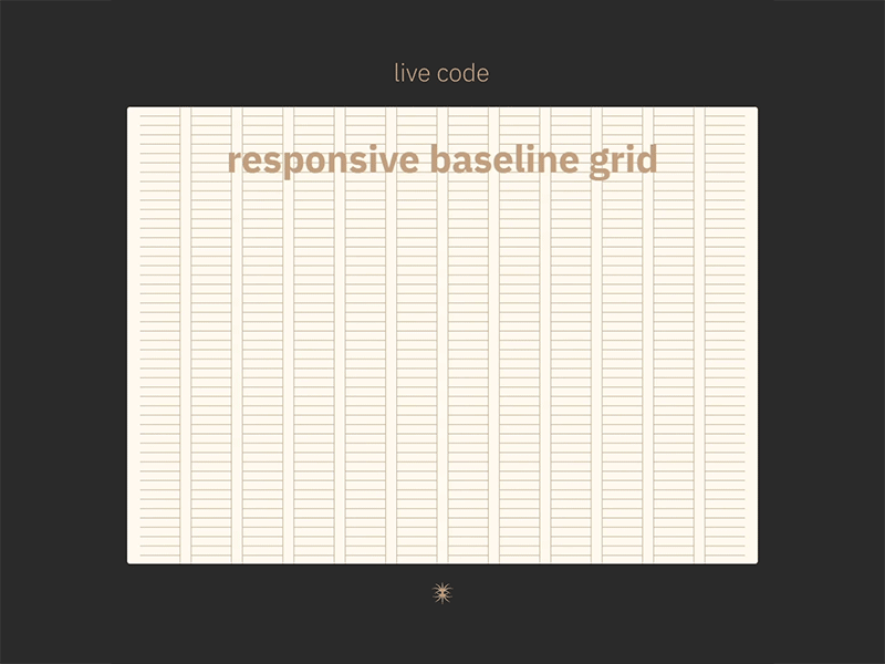 Responsive baseline grid for web animation baseline grid code creative coding desktop front end graphic design grid layout mobile react reactjs responsive responsive design typography ui ux web