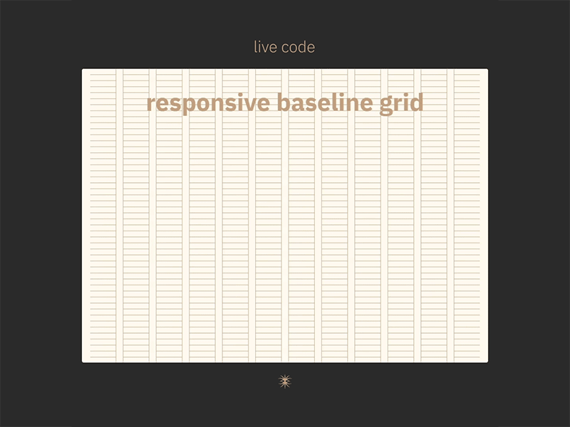 Responsive baseline grid for web