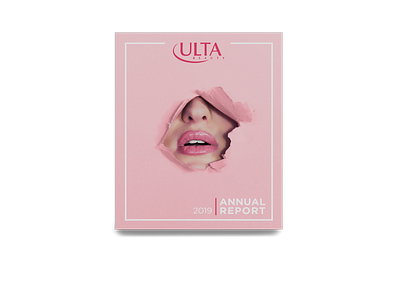 ULTA Annual Report branding graphic design