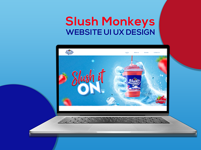 Slush monkey website UI/UX design design ui ux web design