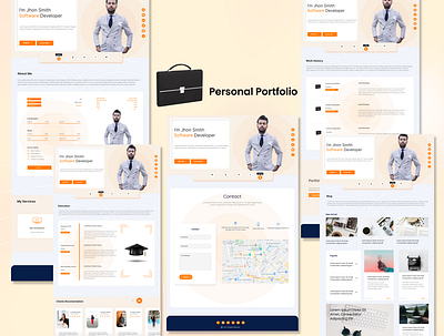 Personal Portfolio Case Study app branding design landing personal potfolio product design ui ux website