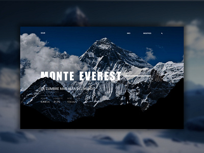 Web Design - Monte Everest app branding design graphic design illustration logo typography ui ux vector web web design