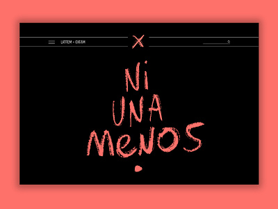 Web Design - Ni Una Menos,