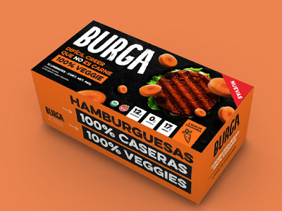 Packaging - Burga 3d animation app branding design graphic design illustration logo typography ui ux vector