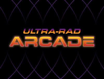 Ultra-Rad Arcade Logo 2d branding dribbbleweeklywarmup graphic design logo