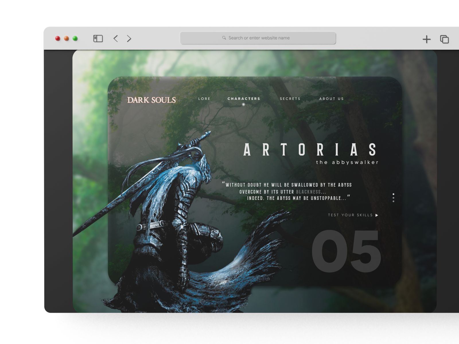 Dark Souls UI by Andres Quintero on Dribbble