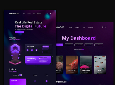 BrokerDefi - II design figma gradient graphic design prototype trend ui ux wireframe