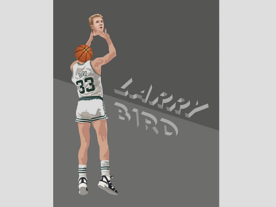 Larry Bird by Kevin Post on Dribbble