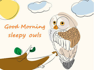 Owl design graphic design illustration vector