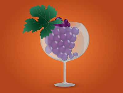 Glass of wine design graphic design illustration vector