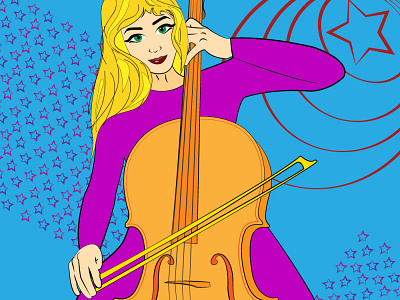 Cello design graphic design illustration vector