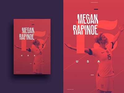 Megan Rapinoe Poster design editorial editorial design poster
