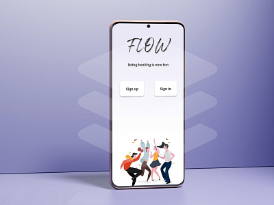 Flow- My first design app branding design logo ui