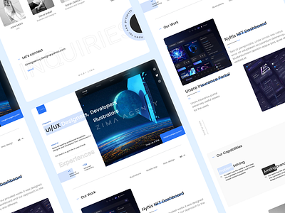 Zima agency portfolio design by Sheila for Zima Agency on Dribbble