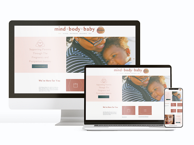 Website Maintenance by Next Wave Services for Mind Body Baby NC branding graphic design logo ui