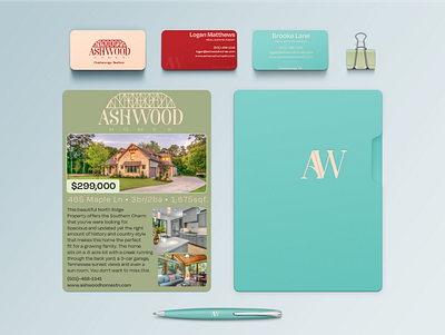 Ashwood Homes Branding Identity Mockup branding design graphic design logo print design typography vector