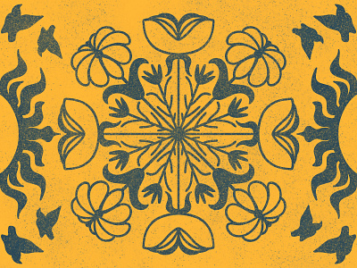 Floral Pattern WIP graphic design illustration print design