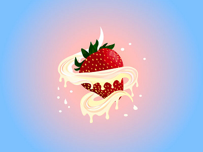 Strawberries with cream