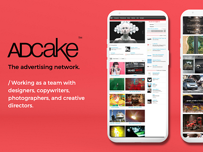 AdCake. Advertising Network. graphic design mobile product design web