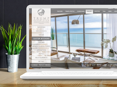 Trump Ocean Club Panama graphic design web