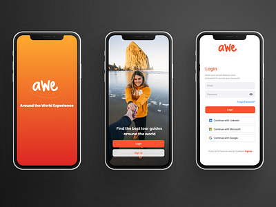 Tourism Mobile App branding logo mobile app product design research ui ux