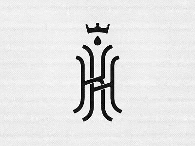 KH lettering logo monogram tattoo