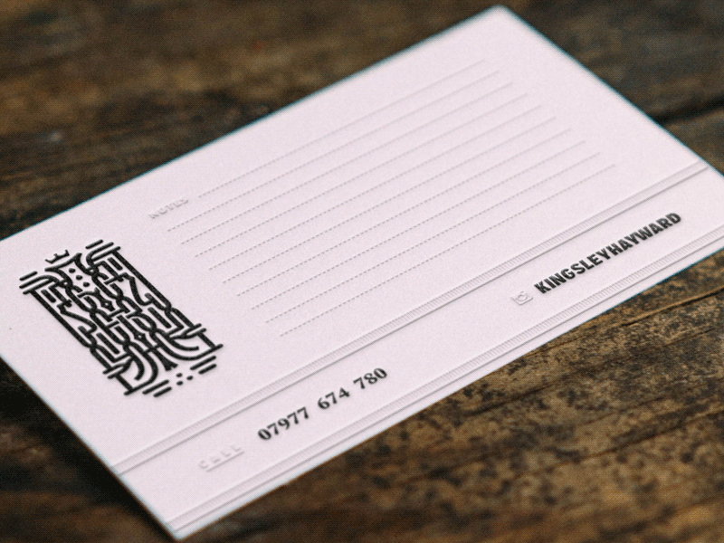 Tattoo Card Mocks lettering letterpress logo mock up monogram tattoo