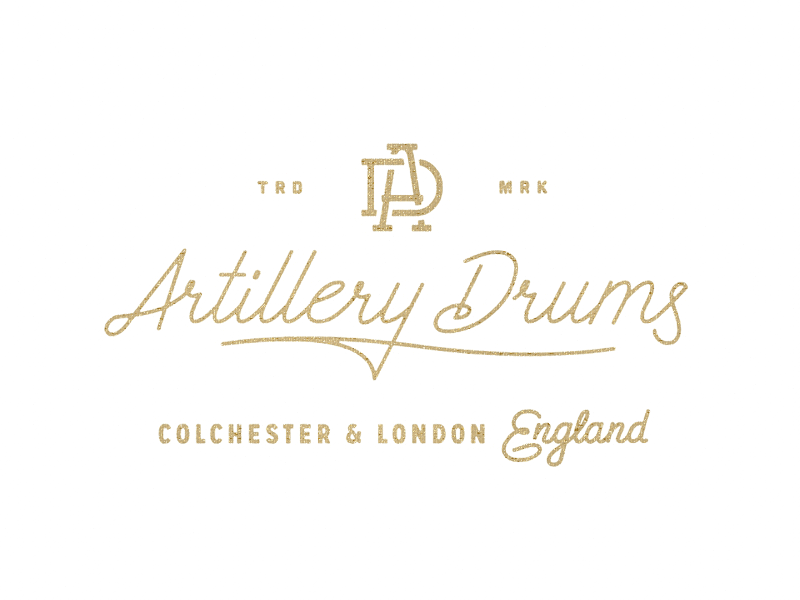 Drums Variations lettering ligature logo monogram script