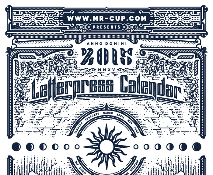 Letterpress Calendar by Joe White on Dribbble