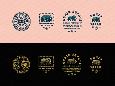 Elephant Group badge branding elephant etch logo monogram stamp vintage