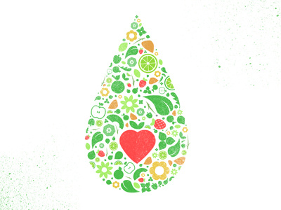 Natural Oil collage graphic designer hand heart logo logo design lotion natural oil omega