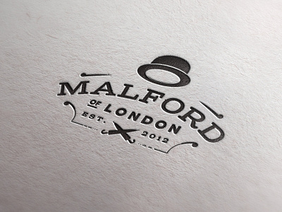 Malford Stamp bowler ella ey graphic designer hat letter logo logo design london oooo press projects real released soon stamped top secret umbrella