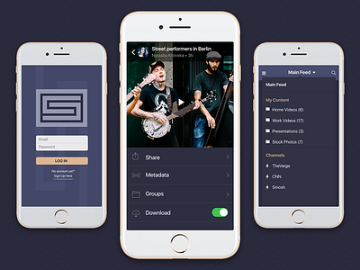 ShareSquare iOS App app content ios iphone music sharing video