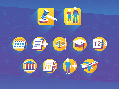 Smooth Icons government icons illustration law legal paper procedure vector