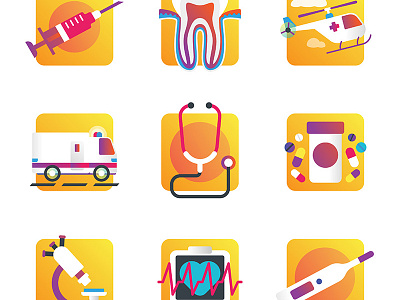 Free healthcare icons ambulance collection download drugs free healthcare heart rate hospital icon set icons medical medicine medicopter microscope pack pills thermometer tooth vaccine vector